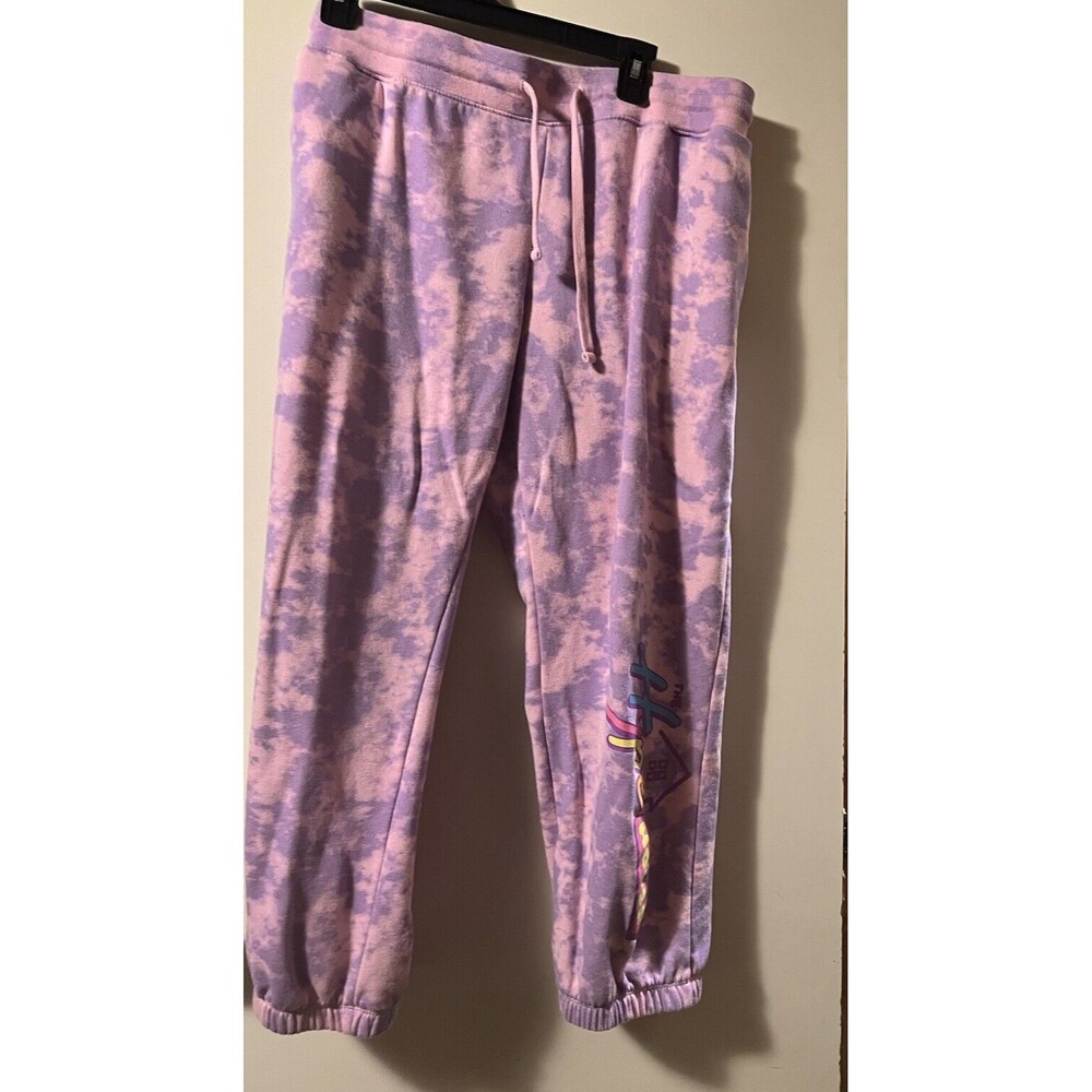 Hype House Tie Dye Drawstring Sweatpants Pink/Purple Size XXL